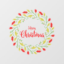 Colorful Merry Christmas Whimsical Typography