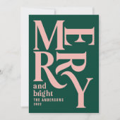 Colorful  merry chritsmas aankondiging (Voorkant)