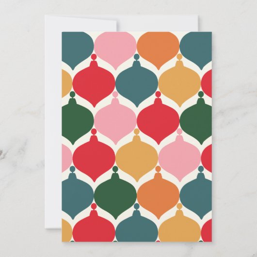 Colorful merry chritsmas aankondiging (Achterkant)