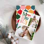 Colorful merry chritsmas aankondiging