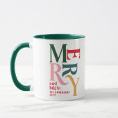 Colorful merry chritsmas gift mok (Links)