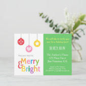 Colorful Merry en Bright Kerstfeest Kaart (Staand voorkant)