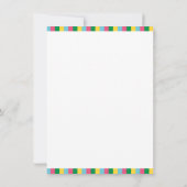 Colorful Merry en Bright Kerstfeest Kaart (Achterkant)