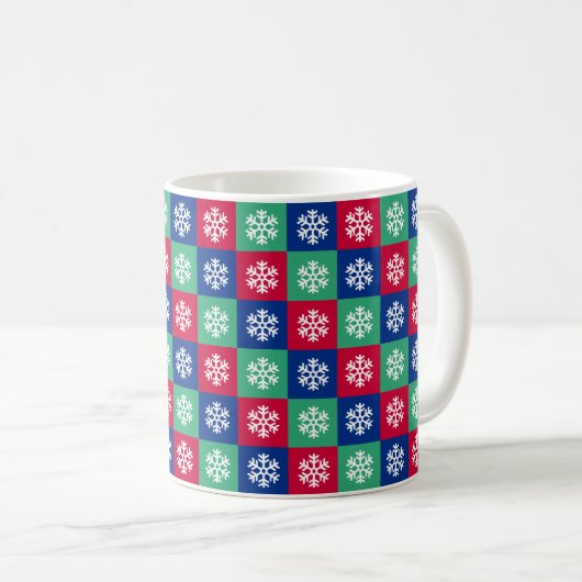 Colorful Merry en Bright kerstkoffie Mok (Voorkant rechts)
