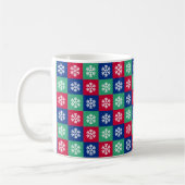 Colorful Merry en Bright kerstkoffie Mok (Links)