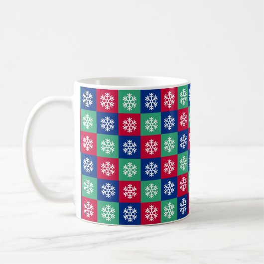 Colorful Merry en Bright kerstkoffie Mok (Links)