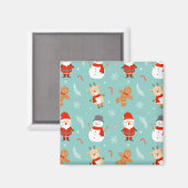 Colorful Merry en Bright Kerstmis 2023 Familie Ho Magneet (Voorkant / Achterkant)