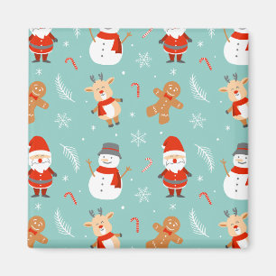 Colorful Merry en Bright Kerstmis 2023 Familie Ho Magneet