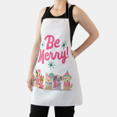 Colorful Merry en Bright Kerstmis 2023 familie Schort (Insitu)