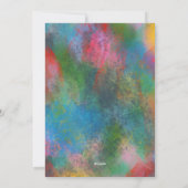 Colorful Merry en Bright Love and Light Holiday Feestdagenkaart (Achterkant)