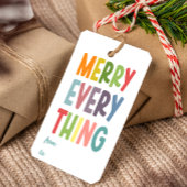 Colorful Merry Everything Inclusive cute Cadeaulabel