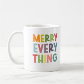 Colorful Merry Everything Inclusive Holiday custom Koffiemok (Links)