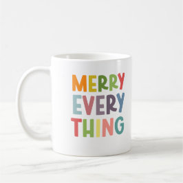 Colorful Merry Everything Inclusive Holiday custom Koffiemok