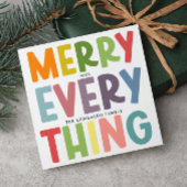 Colorful Merry Everything Inclusive NON-PHOTO  Feestdagenkaart