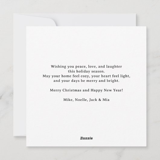 Colorful Merry Everything Inclusive NON-PHOTO  Feestdagenkaart (Achterkant)