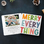 Colorful Merry Everything Inclusive Photo message  Feestdagenkaart