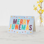 Colorful Merry Junemas-kaart Kaart (Gele Bloem)