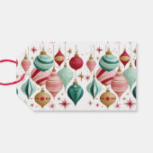 Colorful Merry kerst Cadeaulabel (Achterkant Horizontaal)
