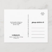 Colorful Merry-kerstfoto Foto Feestdagenkaart (Achterkant)