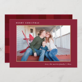 Colorful Merry-kerstrode kleurendruk Feestdagenkaart