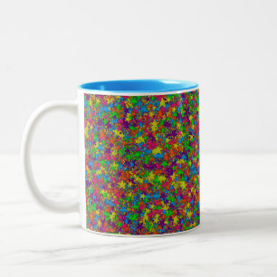 Colorful Metal Stars-Coffee Mok