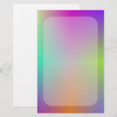 "Colorful Metallic" fijn gelinkte banketbakkerij Briefpapier (Voorkant / Achterkant)