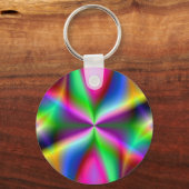 Colorful Metallic Fractal Luster Sleutelhanger (Voorkant)