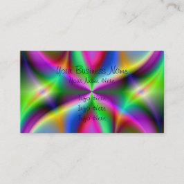 Colorful Metallic Fractal Luster Visitekaartje