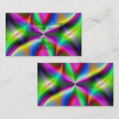 Colorful Metallic Fractal Luster Visitekaartje (Voorkant / Achterkant)