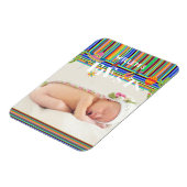 Colorful Mexican Fiesta Cactus Baby shower Magneet (Linkerzijde)