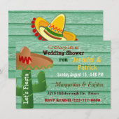 Colorful Mexican Fiesta Couple's Wedding Shower Kaart (Voorkant / Achterkant)