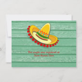 Colorful Mexican Fiesta Couple's Wedding Shower Kaart (Achterkant)