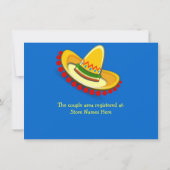 Colorful Mexican Fiesta Couple's Wedding Shower Kaart (Achterkant)