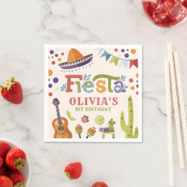Colorful Mexican Fiesta First Birthday Servet