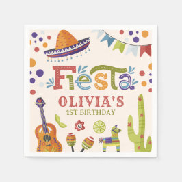 Colorful Mexican Fiesta First Birthday Servet