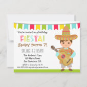 Colorful Mexican Fiesta Kids Birthday Party Kaart (Voorkant)