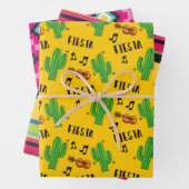 Colorful Mexican Fiesta Pattern Inpakpapier Vel (In situ)