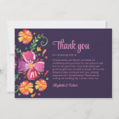 Colorful Mexican Fiesta Wedding Bedankkaart (Voorkant)