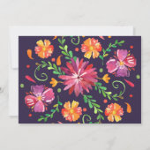 Colorful Mexican Fiesta Wedding Bedankkaart (Achterkant)