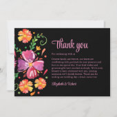 Colorful Mexican Fiesta Wedding Bedankkaart (Voorkant)