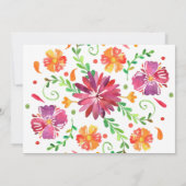 Colorful Mexican Fiesta Wedding Bedankkaart (Achterkant)