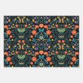 Colorful Mexican Floral Embroidery Inpakpapier Vel (Voorkant 3)