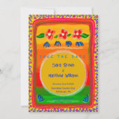 Colorful Mexican Geïnspireerd Sparen de datumuitno (Voorkant)