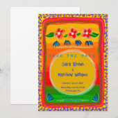 Colorful Mexican Geïnspireerd Sparen de datumuitno (Voorkant / Achterkant)