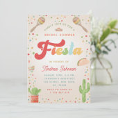Colorful Mexican Retro Groovy Vrijgezellenfeest Fi Kaart (Staand voorkant)