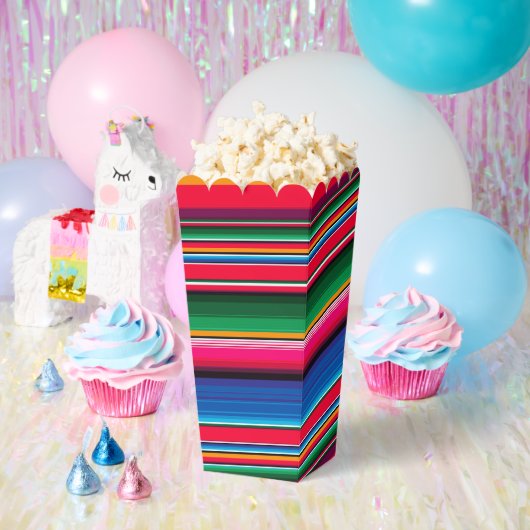 Colorful Mexican Stripes Sarape Popcorn Bedankdoosjes (Feest)