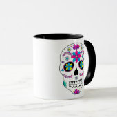 Colorful Mexican Sugar Skull Mok (Voorkant rechts)