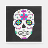 Colorful Mexican Sugar Skull Servet (Voorkant)