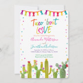 Colorful Mexican Taco'bout Love Couple Shower Kaart (Voorkant)