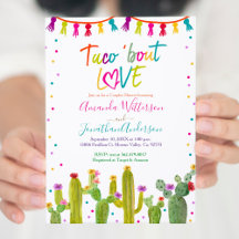 Colorful Mexican Taco'bout Love Couple Shower